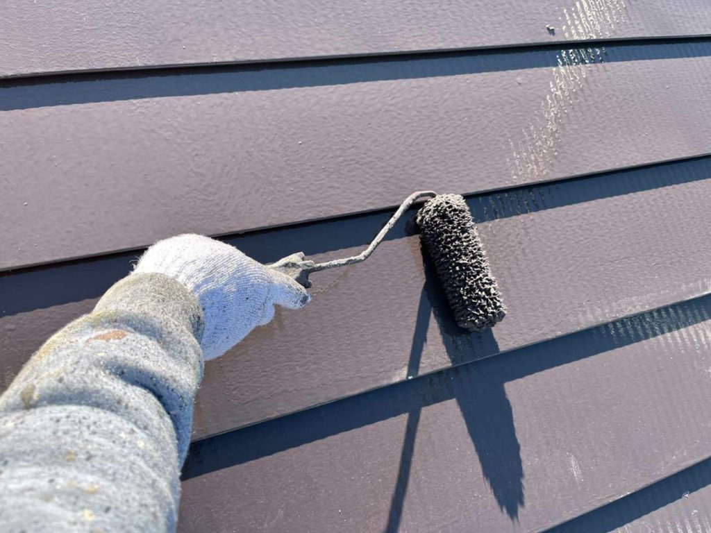 屋根塗装作業2