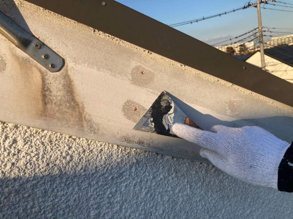 外壁屋根塗装工事 施工中6